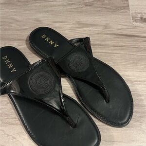DKNY black sandals 8.5